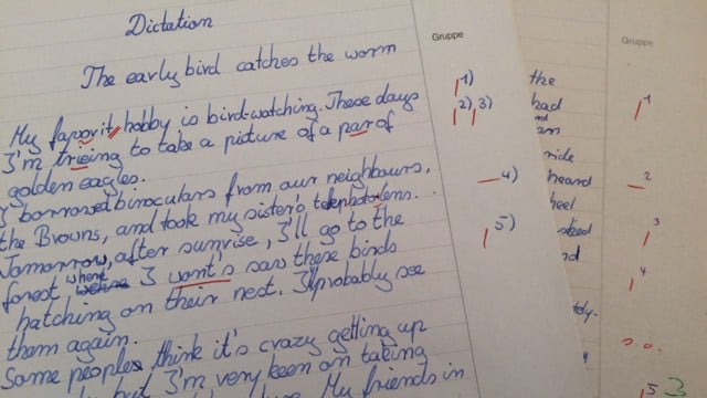 Deutsch text korrigieren