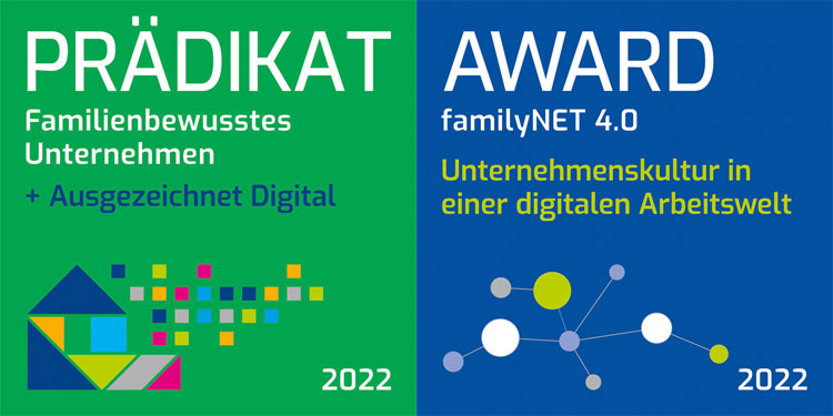Familienbewusstes Unternehmen + Ausgezeichnet Digital