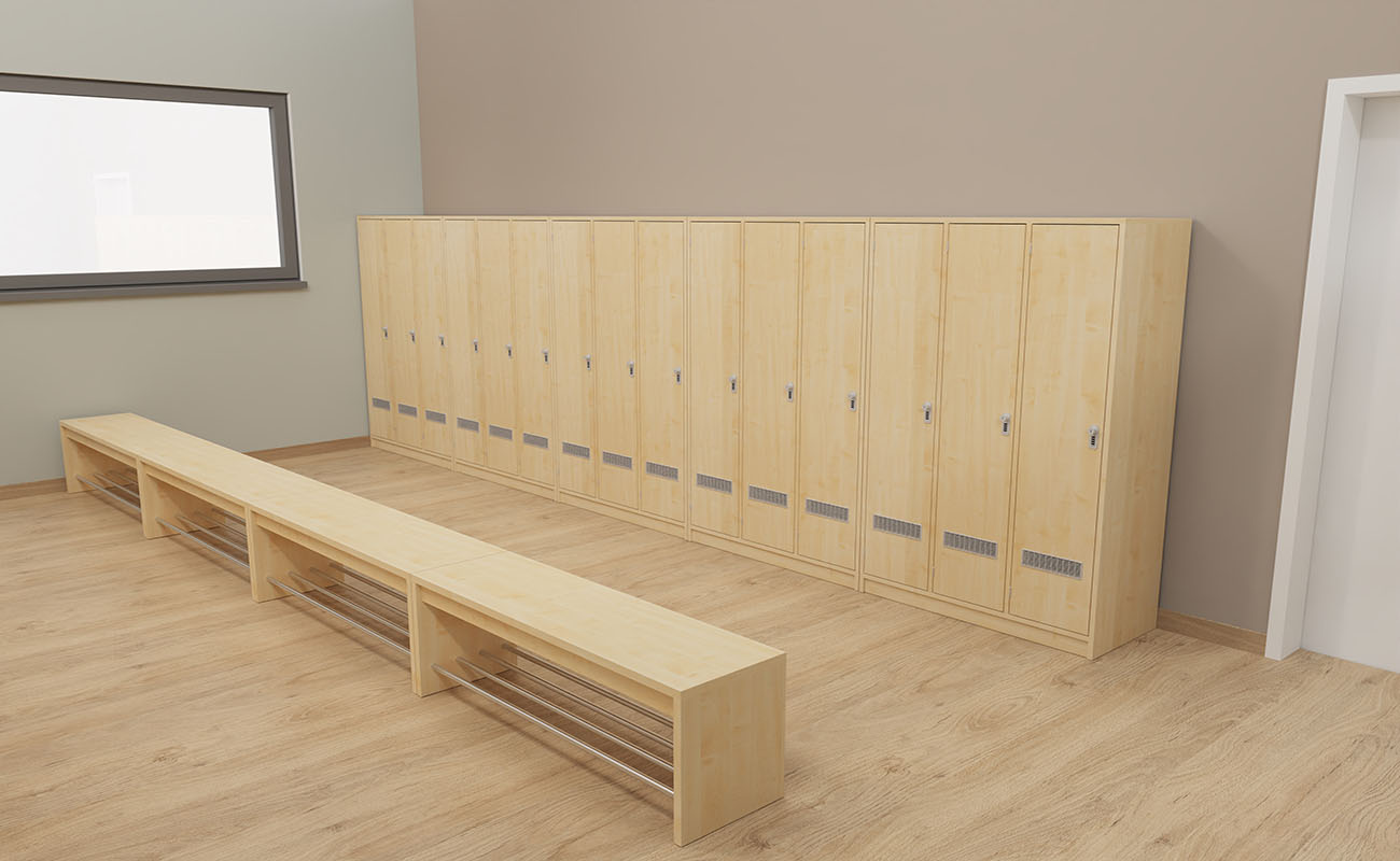 Garderobe Ordentliche Ecke Ausschnitt mit Flexeo Armadio Garderobenschränken