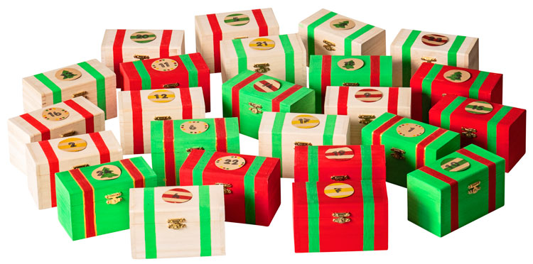 Schatzkisten-Adventskalender