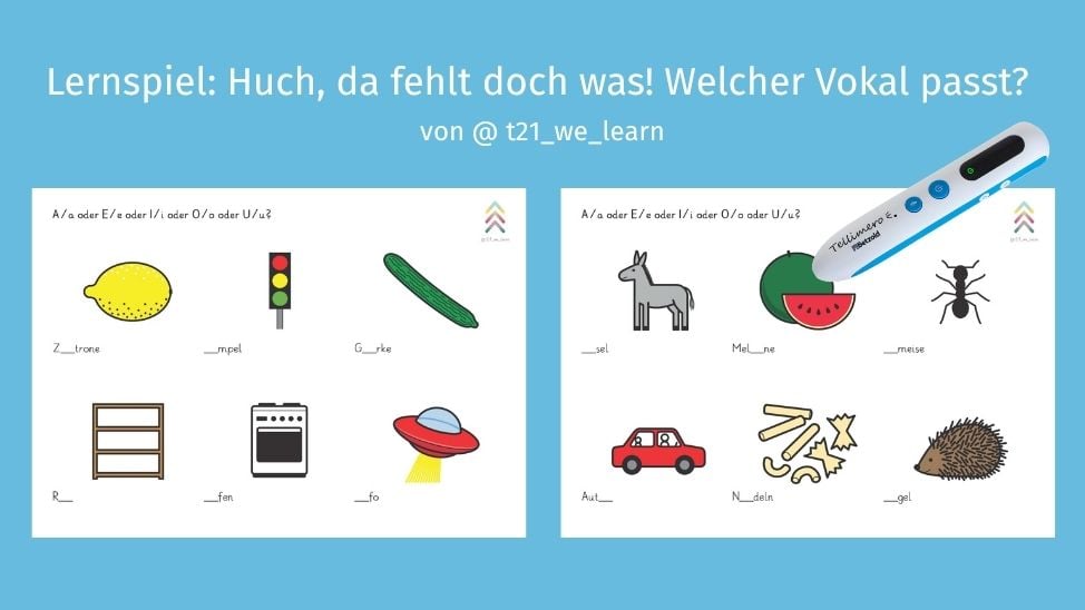 Lernspiel: Welcher Vokal passt?