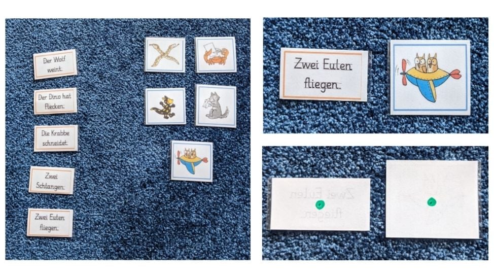Material für eine Leseübung