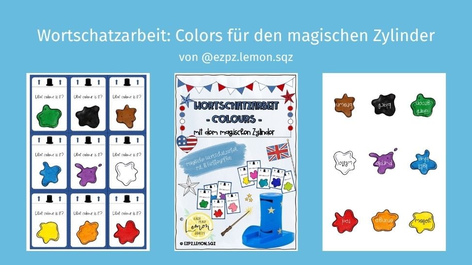 Wortschatzarbeit: Colors