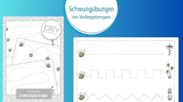 Schwungübungen: Frühling