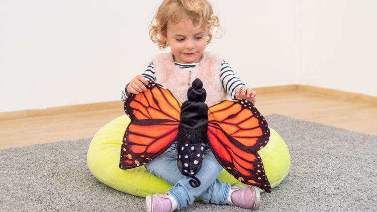 Schmetterlings-Wendehandpuppe aus dem Betzold Online-Shop.