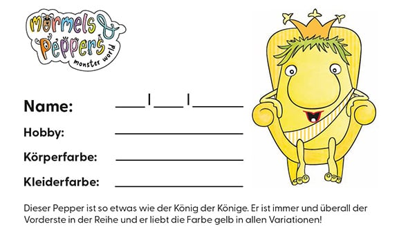 Vorschau Arbeitsblätter „Gelbe Pepper“