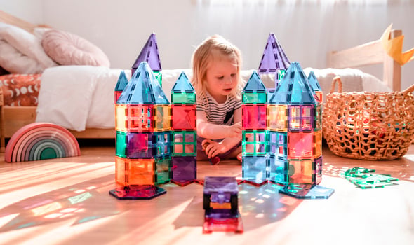 Connetix Mega-Set, Regenbogenfarben