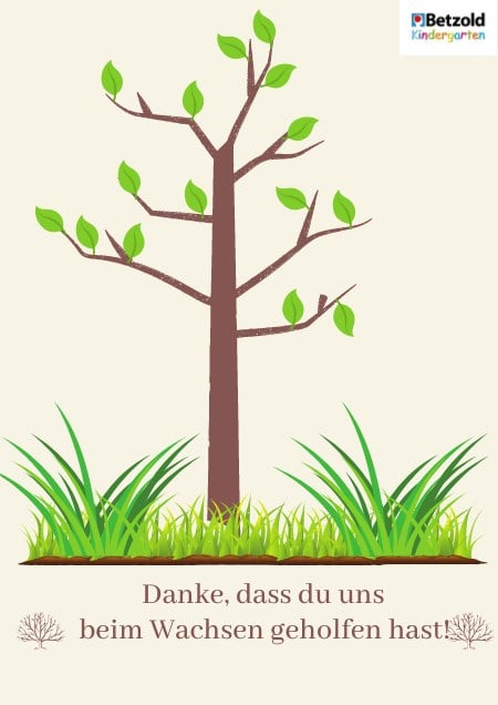 Vorlage: Abschiedsgeschenk "Baum"