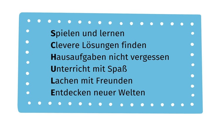 Akrostichon Schule