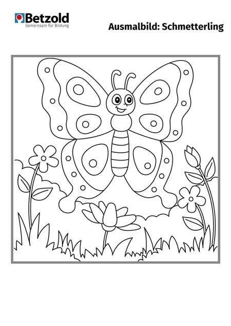 Ausmalbild: Schmetterling