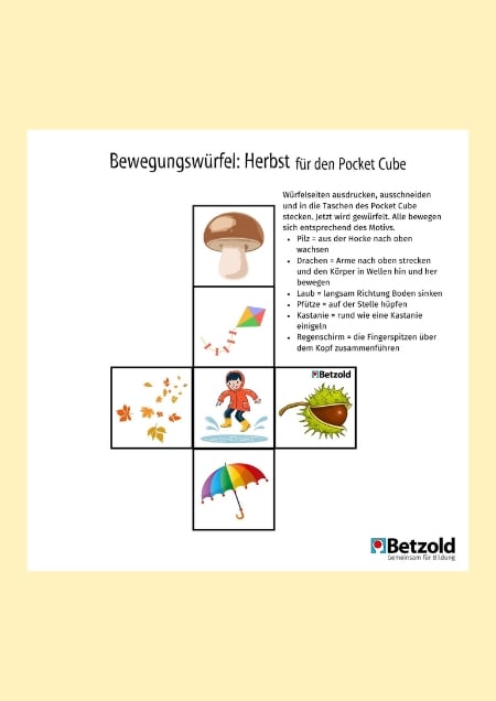 Bewegungswürfel: Herbst