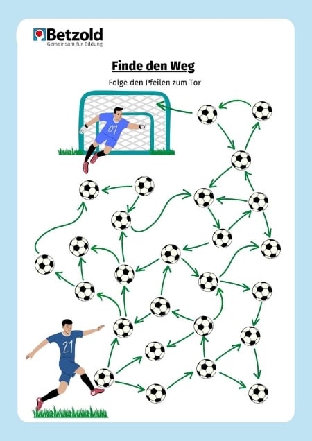 Arbeitsblatt: Der Ball und das Tor