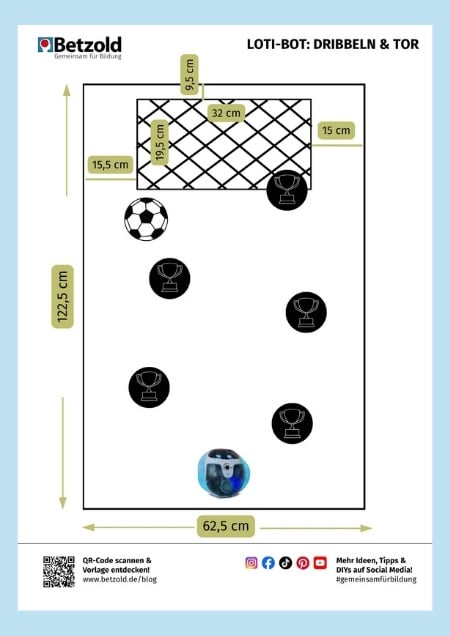 Download-Anleitung für das Programmieren des Loti-Bots als Fussballspieler