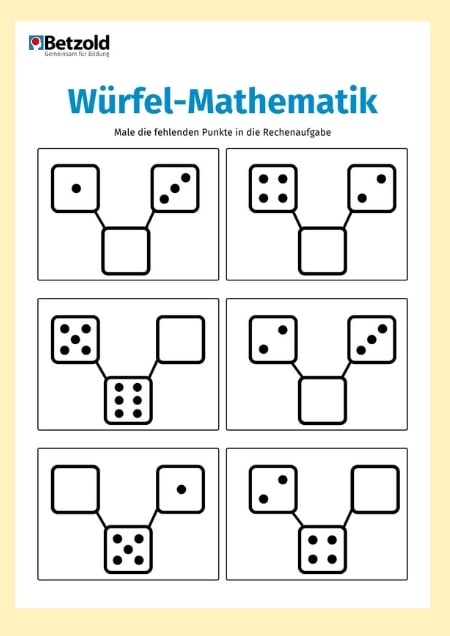 Arbeitsblatt: Würfel-Mathematik