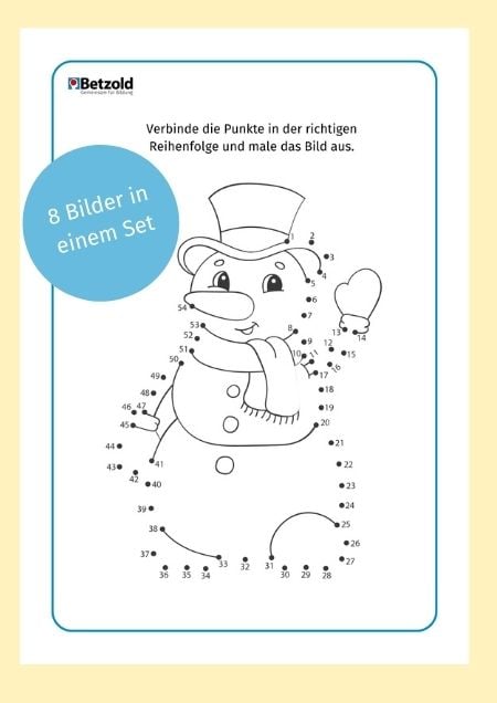 Zahlenbilder: Winter und Weihnachten