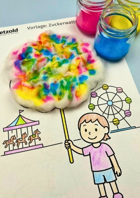 Vorlage: Meine bunte Zuckerwatte
