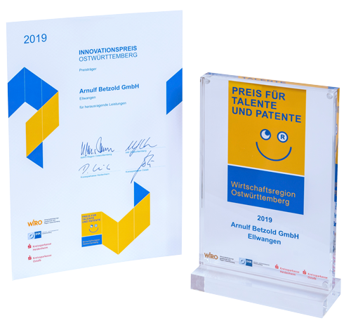 Auszeichnung Innovationspreis Ostwürttemberg 2019
