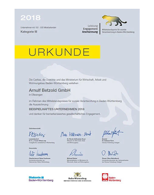 Nominierung zum Mittelstandpreis 2018