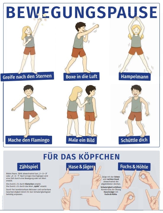 Poster: Bewegungspause