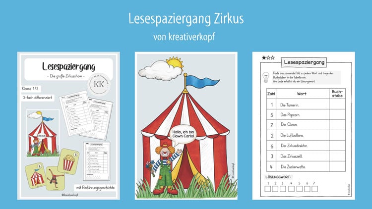 Lesespurgeschichte Zirkus