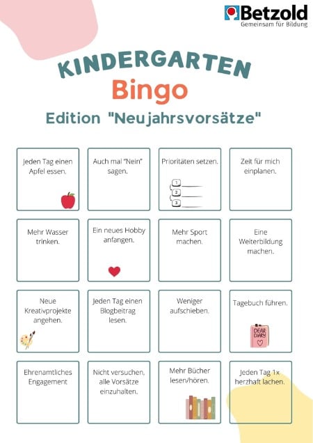 Bingo: Gute Vorsätze