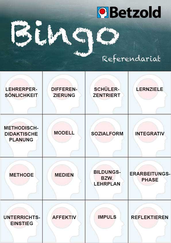 Referendariat Bingo Fur Lange Seminartage Betzold Blog