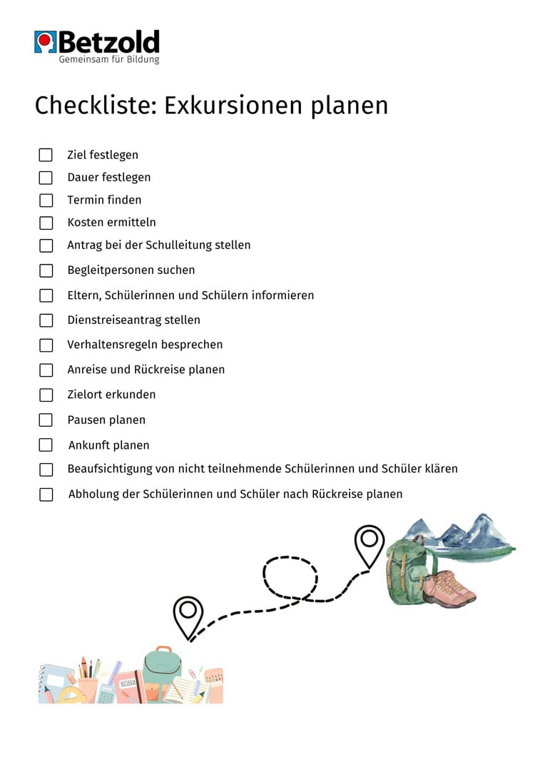 Checkliste: Exkursionen planen