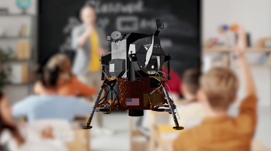 ClassVR Xplorer 3D-Asset Moon Lander