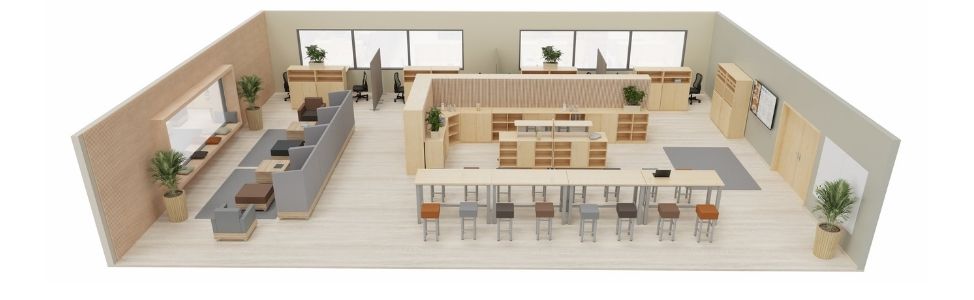Raumkonzept Lehrerzimmer