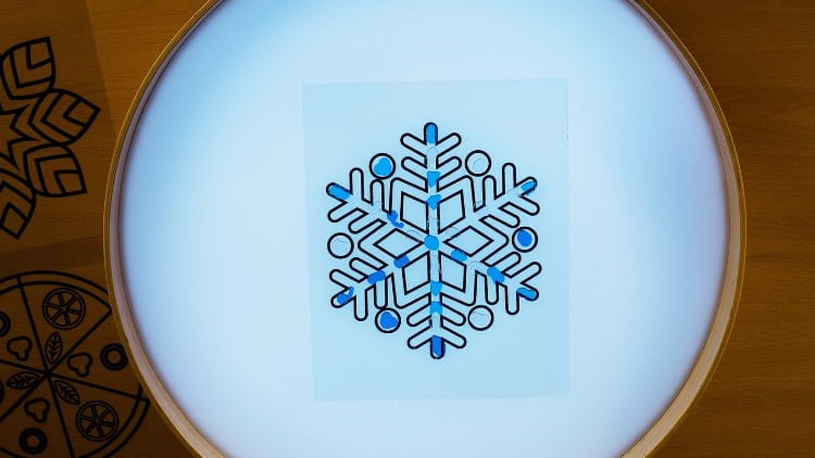 Vorlage: Eiskristall-Mandala