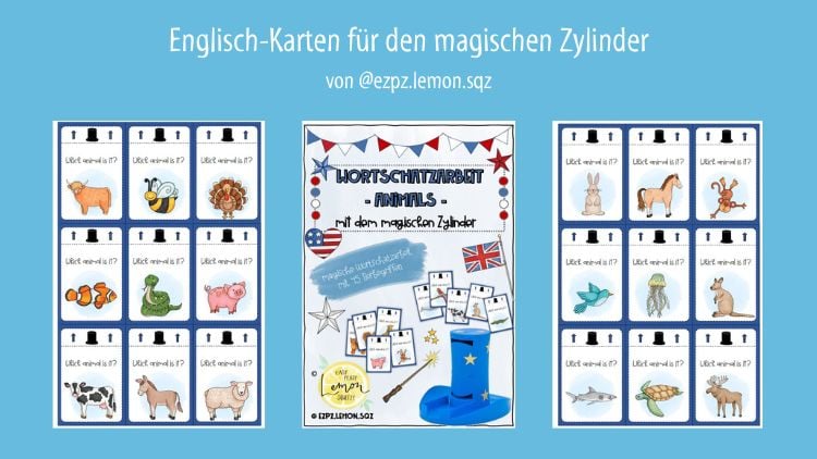 Englischkarten magischer Zylinder