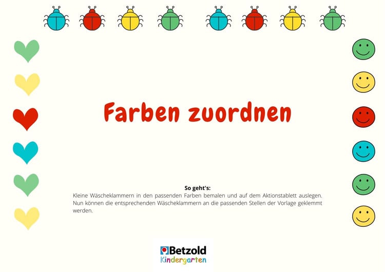 Vorlage: Farben zuordnen