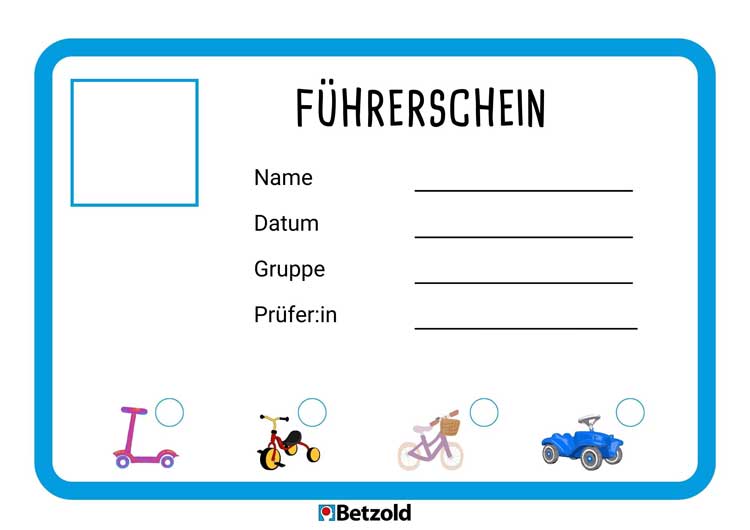 Vorlage: Führerschein