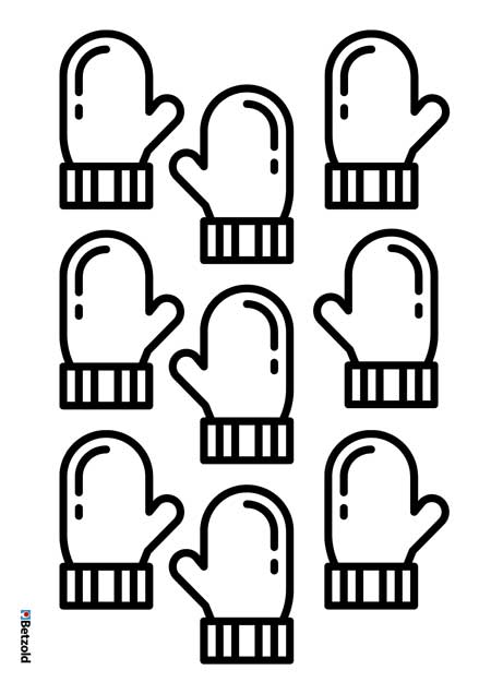 Sortierübung: Handschuhe