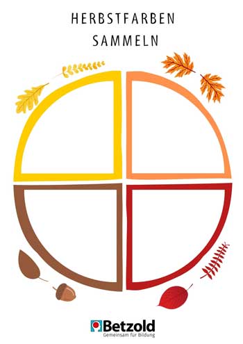 Vorlage: Herbstliches Farbenrad