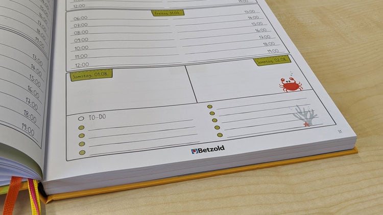 To-do-Liste aus dem neuen Betzold Kita-Planer.