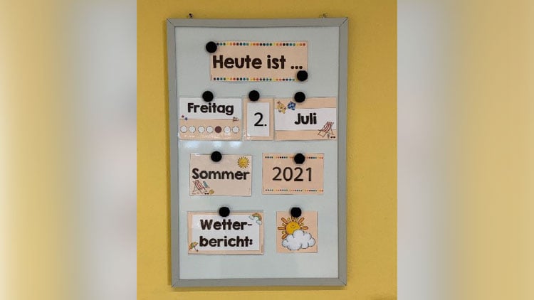 Flexibler/universaler Klassenzimmerkalender