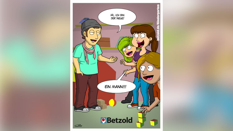 Kindergartenalltag als Comic von Betzold.