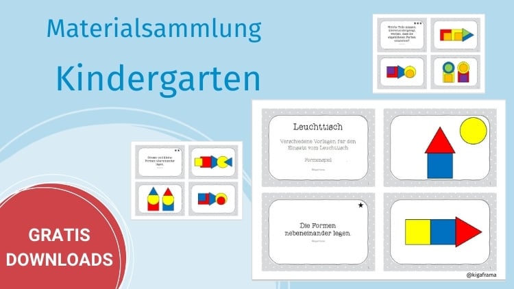 Downloadmaterial für Kindergarten und Kita mit über 50 Downloads