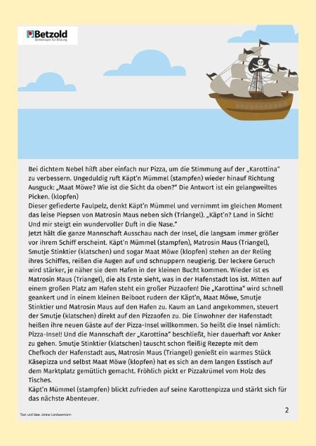 Klanggeschichte: Käpt'n Mümmel und die Pizza-Insel