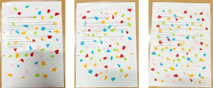 Konfetti-Papier