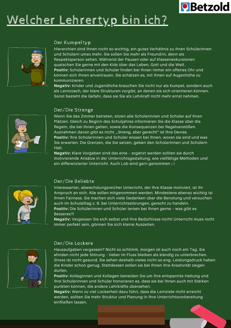 Auflösung zum Betzold Lehrerquiz