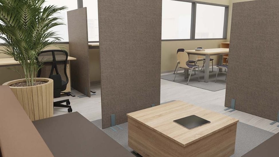 Raumgestaltung für ein Lehrerzimmer