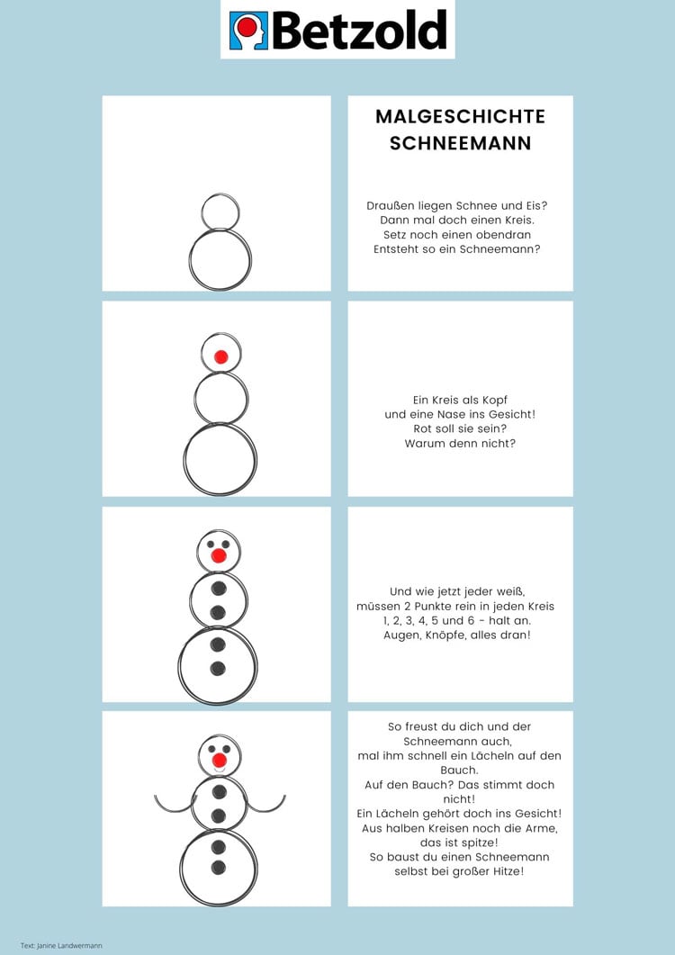 Malgeschichte: Schneemann