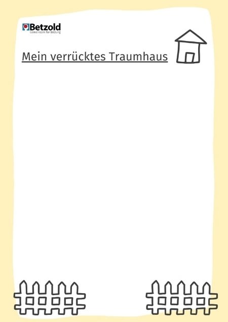 Ausmalbild: Mein Traumhaus