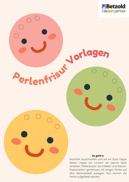 Vorlage: Perlenfrisur