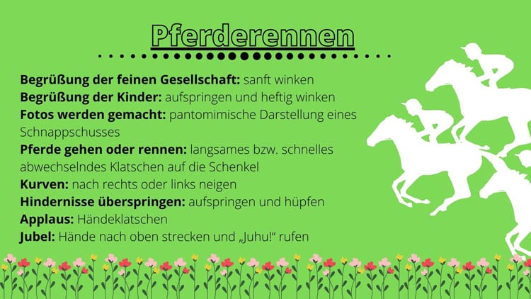 Aktivierungsspiel Pferderennen