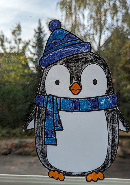 Ausmalbild: Pinguin