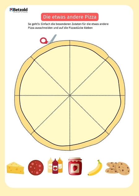 Vorlage: Die verrückte Pizza