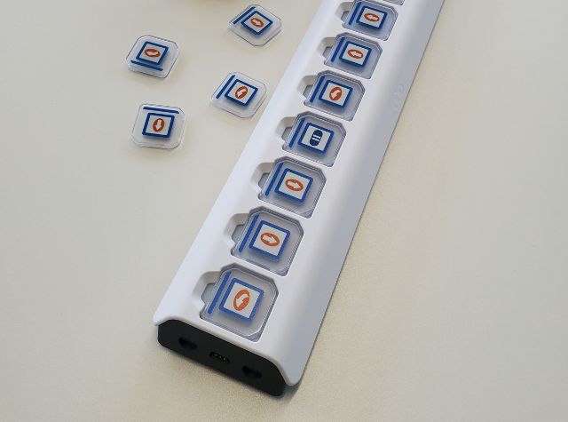Programmierleiste des Blue-Bots
